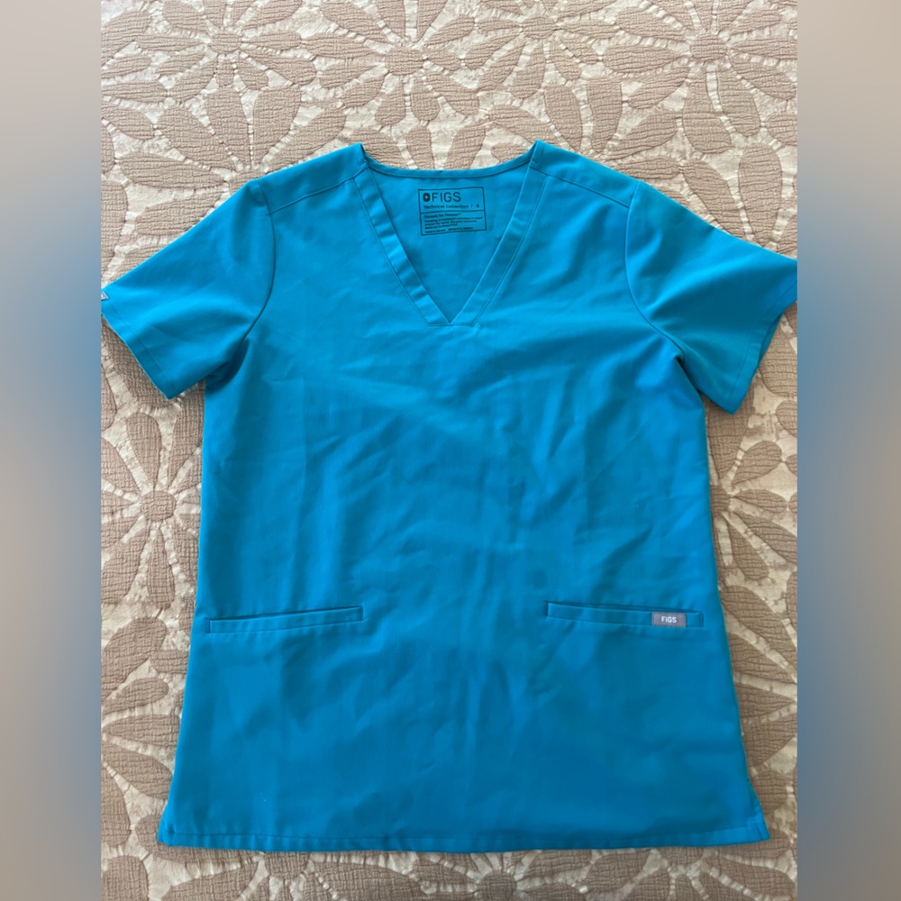 Blue FIGS Scrub Top